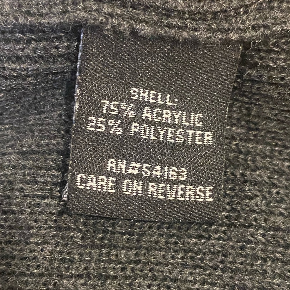 Y2K ELLEN TRACY GRAY SWEATER DRESS KNEE LENGTH ASYMMETRIC ZIP TURTLENECK SZ S - Picture 4 of 5